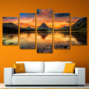 Framed 5 Panels - Landscape