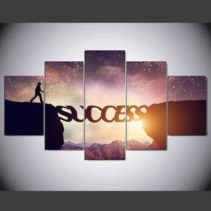 Framed 5 Panels - Success