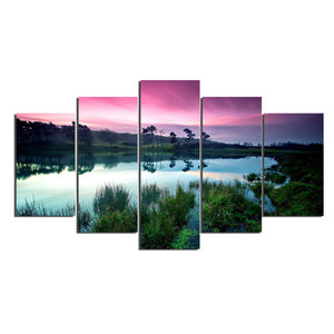 Framed 5 Panels - Landscape