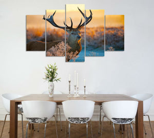 Framed 5 Panels - Deer