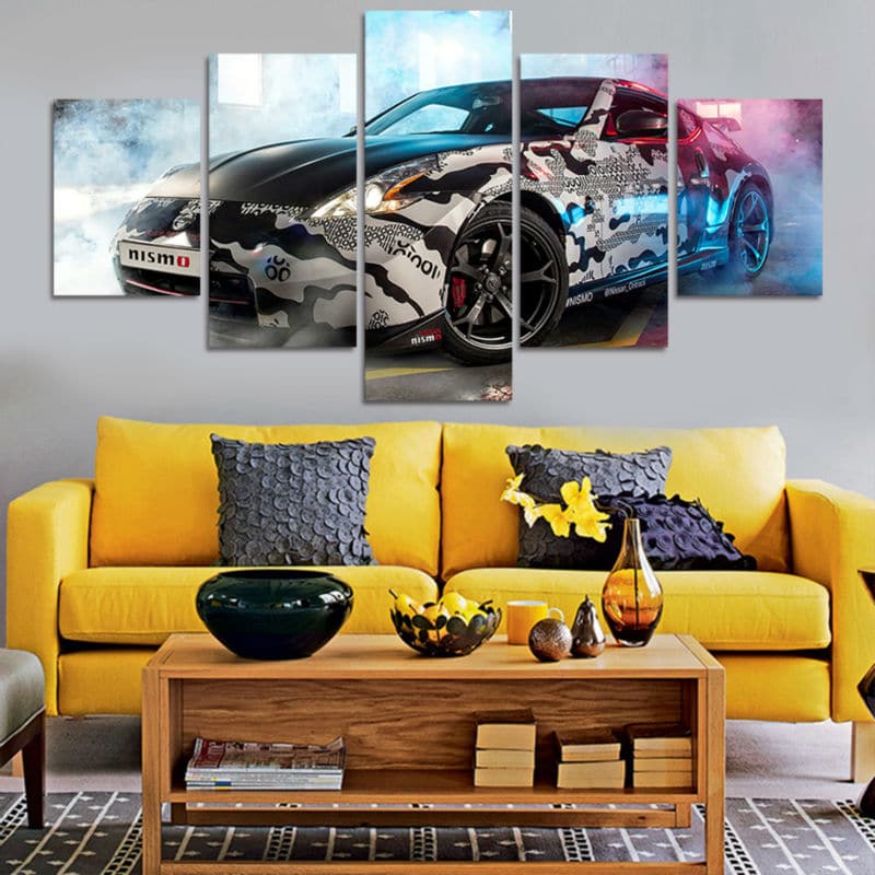 Framed 5 Panels - Nissan 370Z
