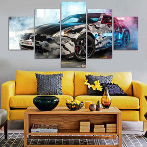 Framed 5 Panels - Nissan 370Z