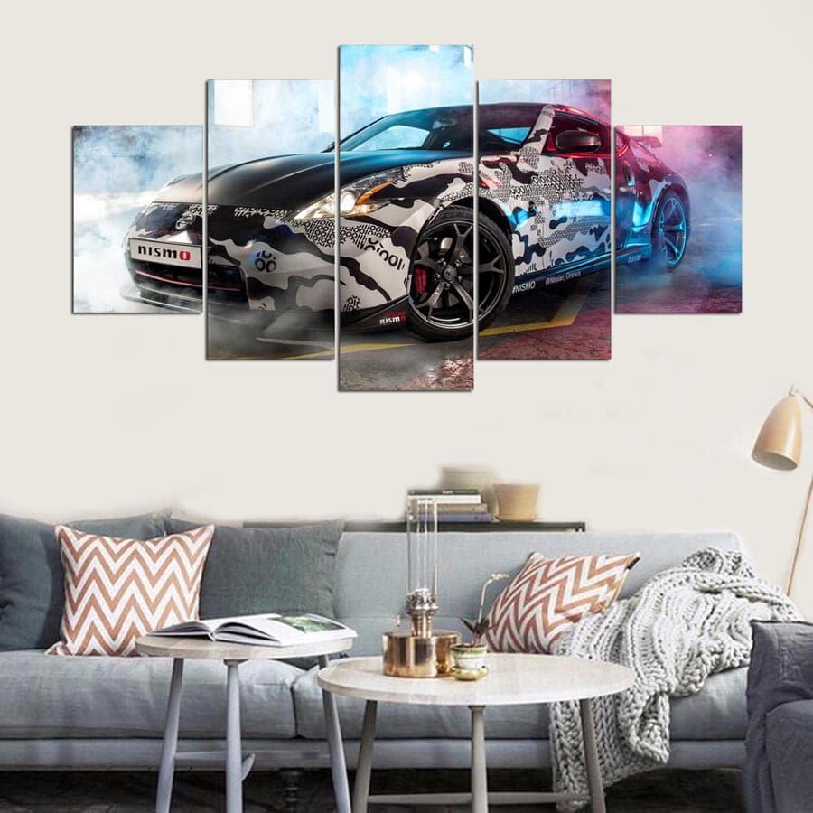 Framed 5 Panels - Nissan 370Z