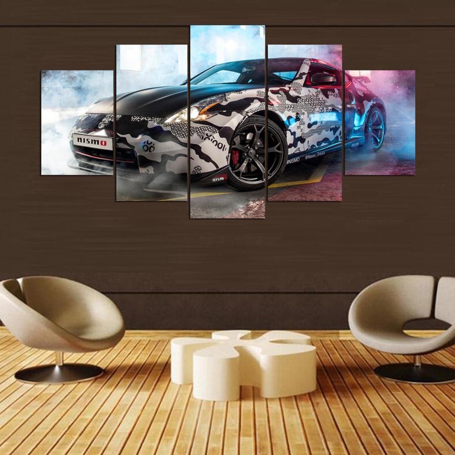 Framed 5 Panels - Nissan 370Z