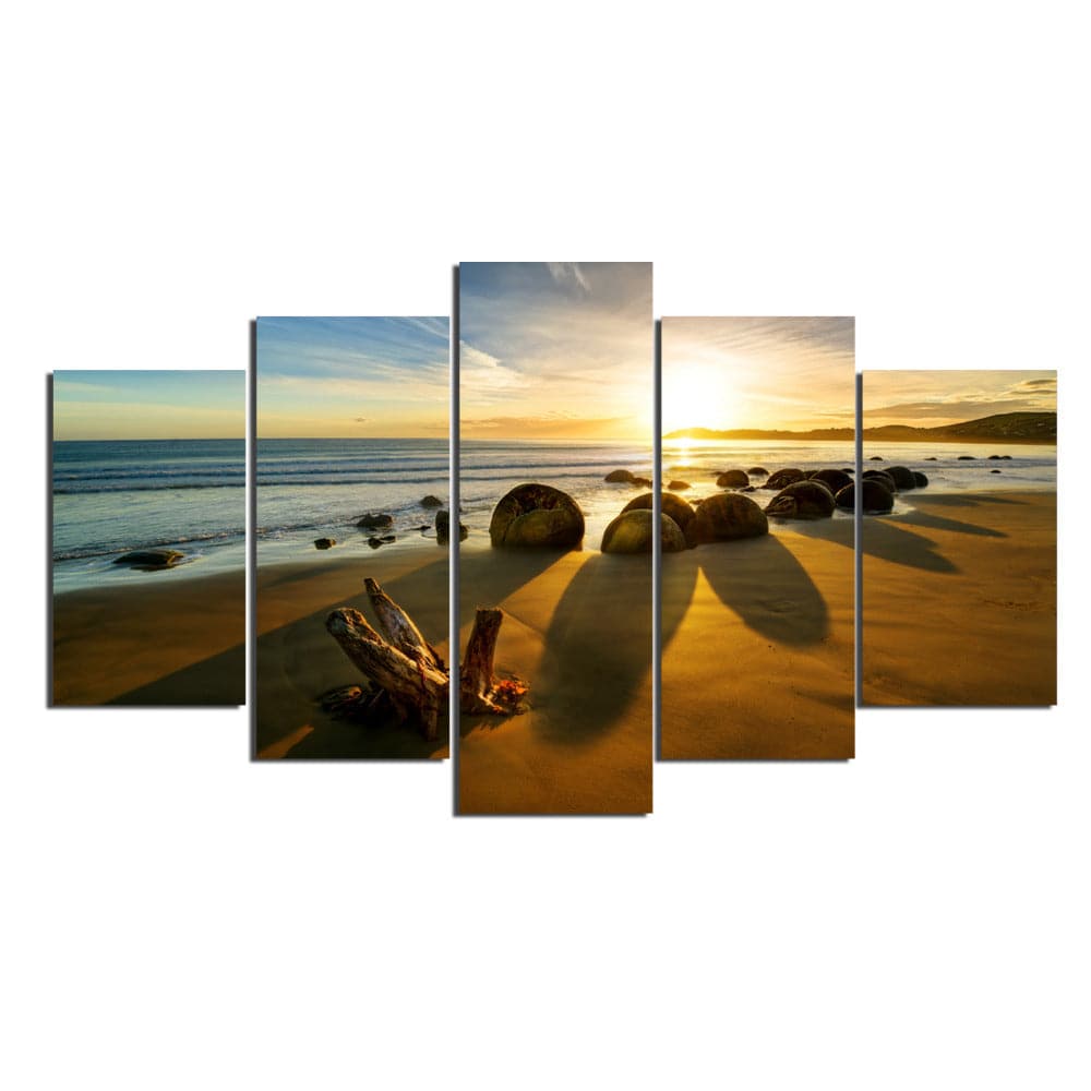 Pine Stretched  Framed 5 Panels - Landscape
