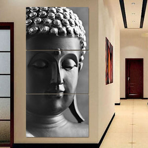 Framed 3 Panels - Buddha