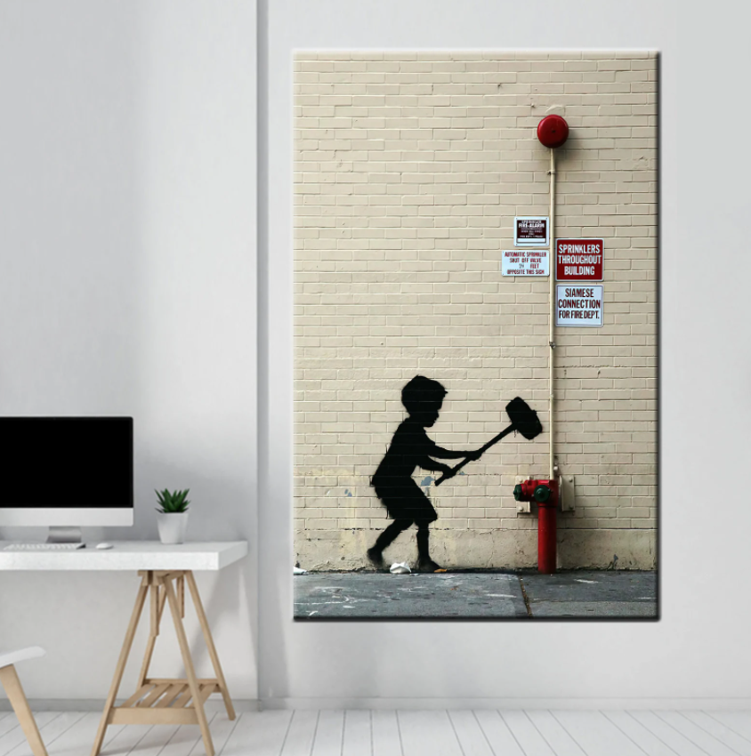 Framed 1 Panel - Banksy