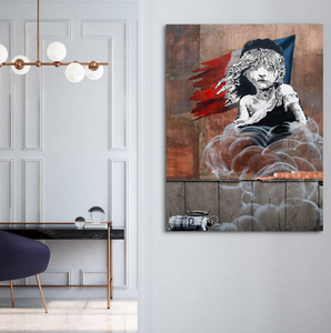 Framed 1 Panel - Banksy - Les miserables