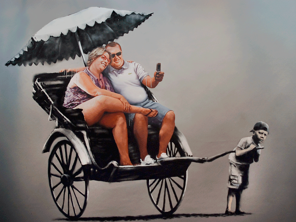 Framed 1 Panel - Banksy