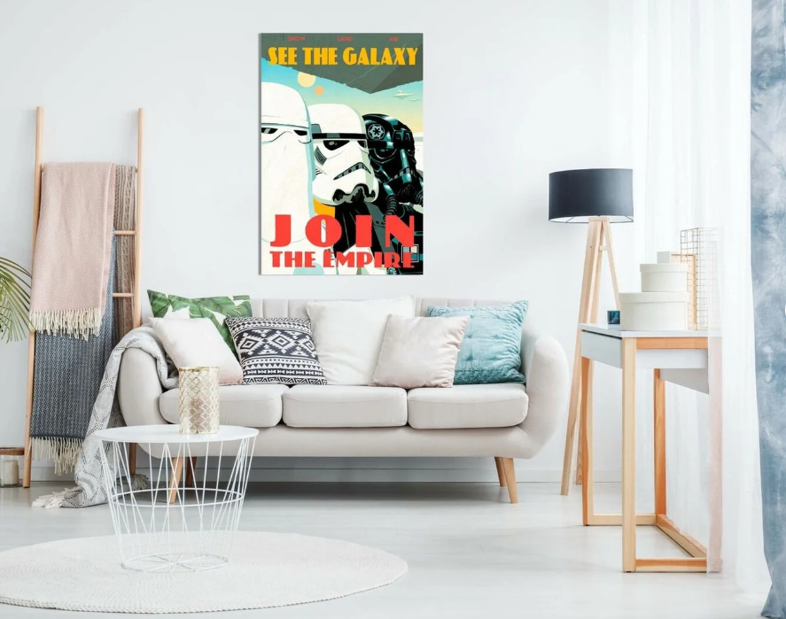Pine Stretched  Framed 1 Panel - Star Wars