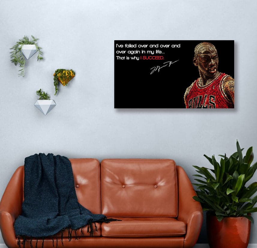 Framed 1 Panel - Michael Jordan Success Rule