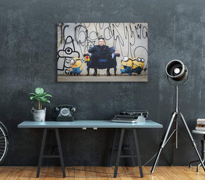 Pine Stretched  Framed 1 Panel - The New Boss