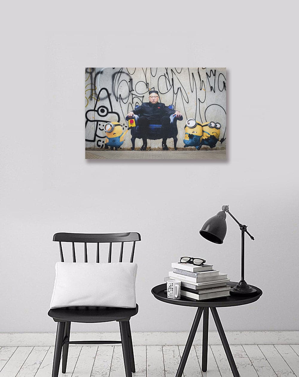 Pine Stretched  Framed 1 Panel - The New Boss