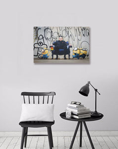 Pine Stretched  Framed 1 Panel - The New Boss