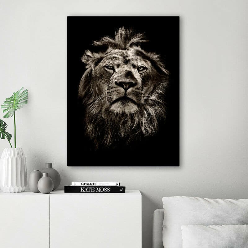 Framed 1 Panel - Lion