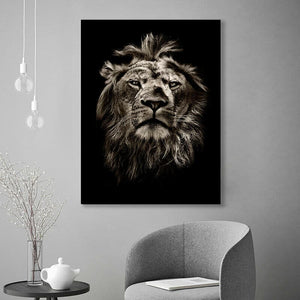 Framed 1 Panel - Lion