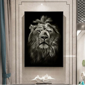 Framed 1 Panel - Lion