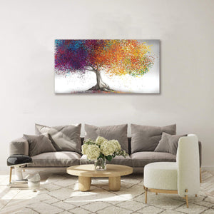 Framed 1 Panel - Rainbow Tree
