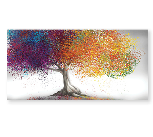 Framed 1 Panel - Rainbow Tree