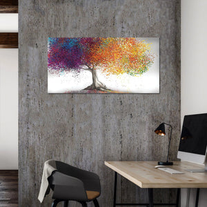 Framed 1 Panel - Rainbow Tree