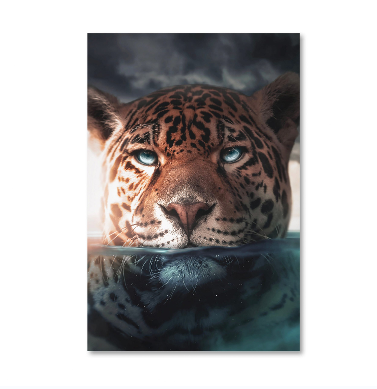 Framed 1 Panel - Leopard