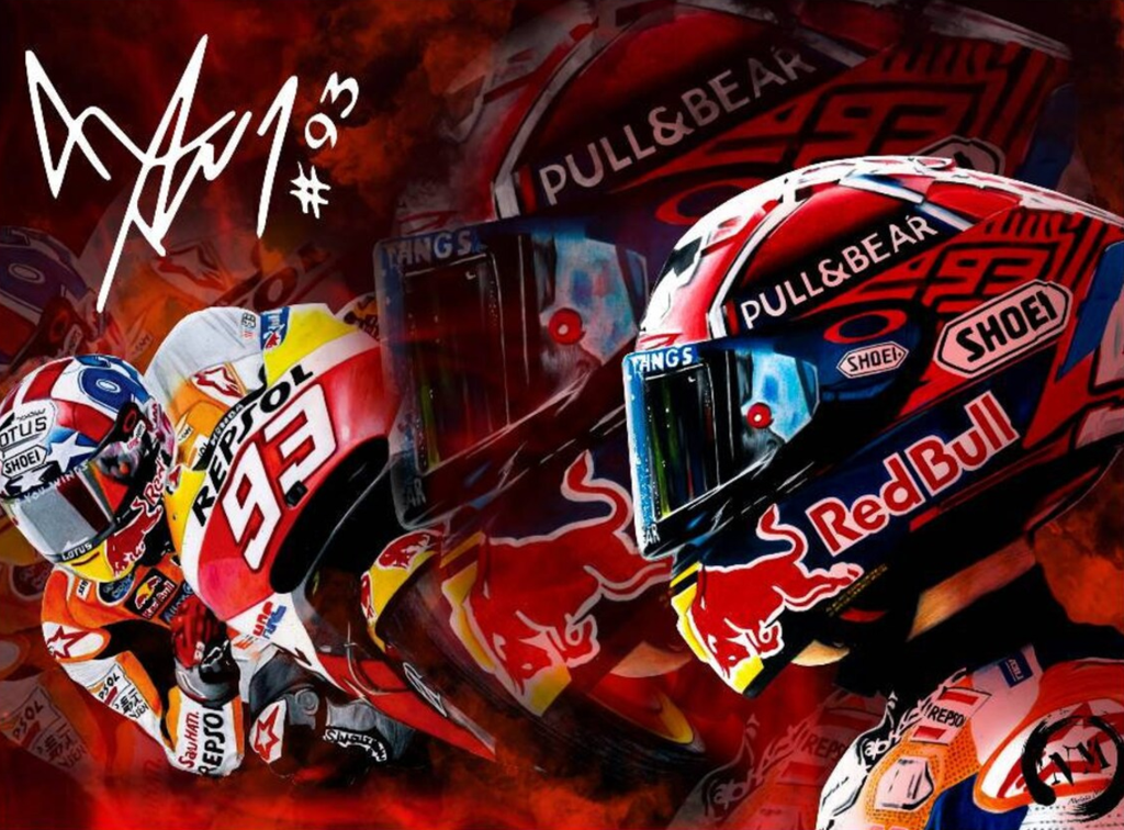 Pine Stretched  Framed 1 Panel - Motor GP