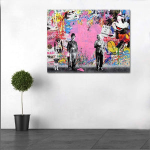Framed 1 Panel - Banksy - Love Is The Answer