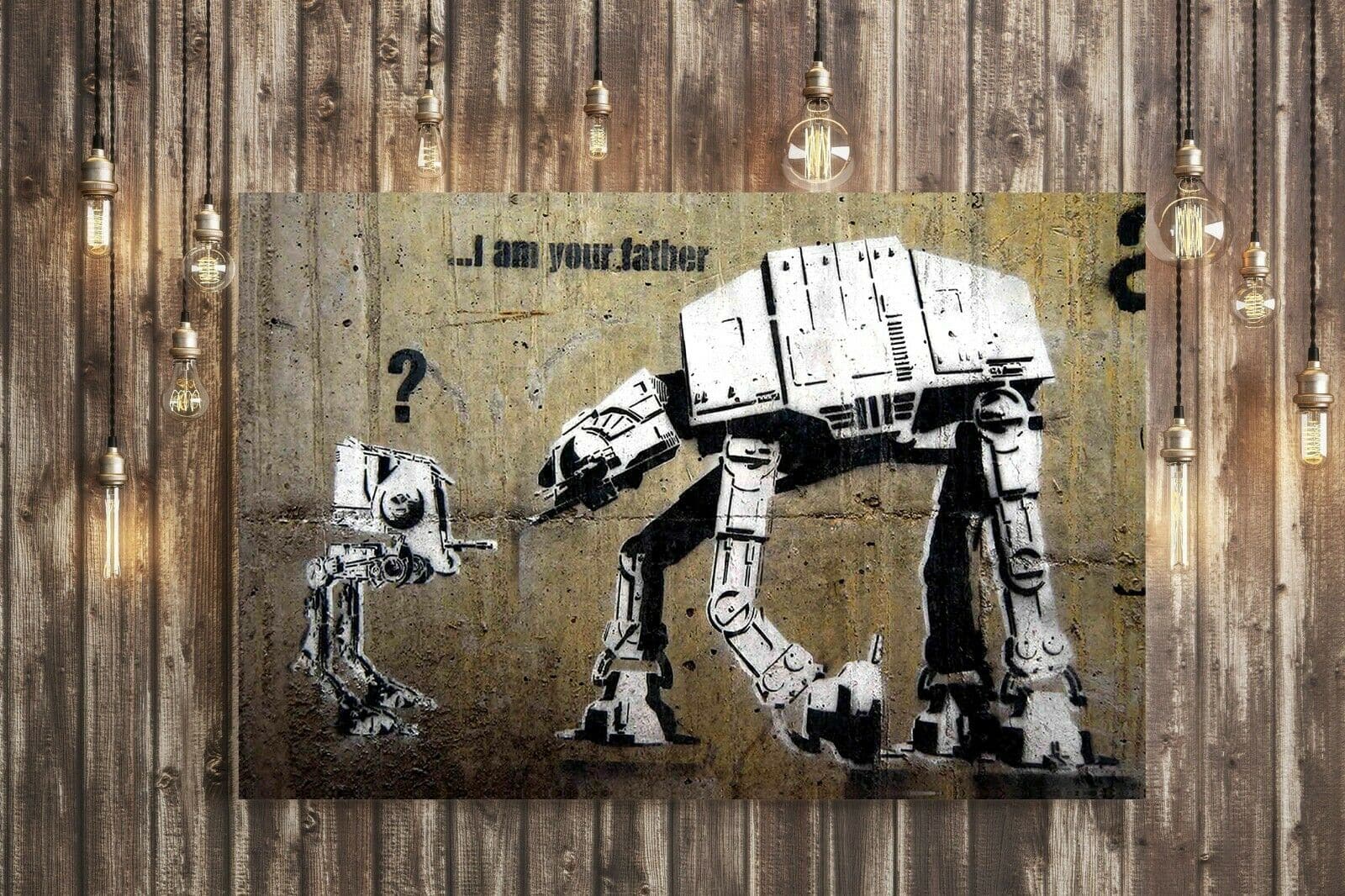 Framed 1 Panel - Banksy - I Am Your Father