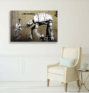 Framed 1 Panel - Banksy - I Am Your Father