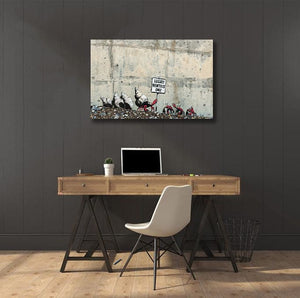 Framed 1 Panel - Banksy - Luxury Rentals Only