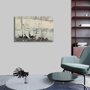 Framed 1 Panel - Banksy - Luxury Rentals Only