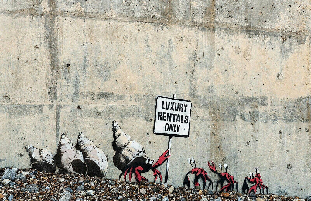 Framed 1 Panel - Banksy - Luxury Rentals Only