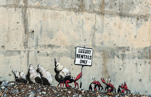Framed 1 Panel - Banksy - Luxury Rentals Only