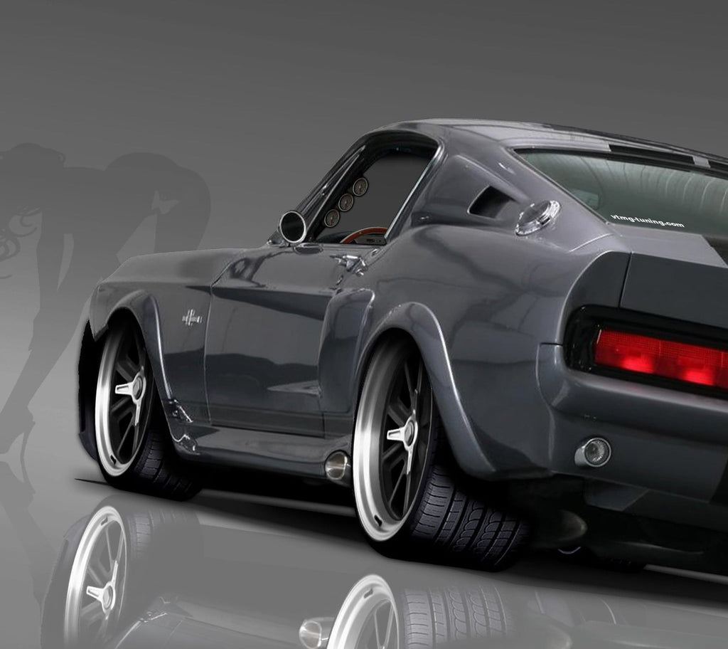 Pine Stretched  Framed 1 Panel - Muscle Car