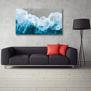 Pine Stretched  Framed 1 Panel - Wave