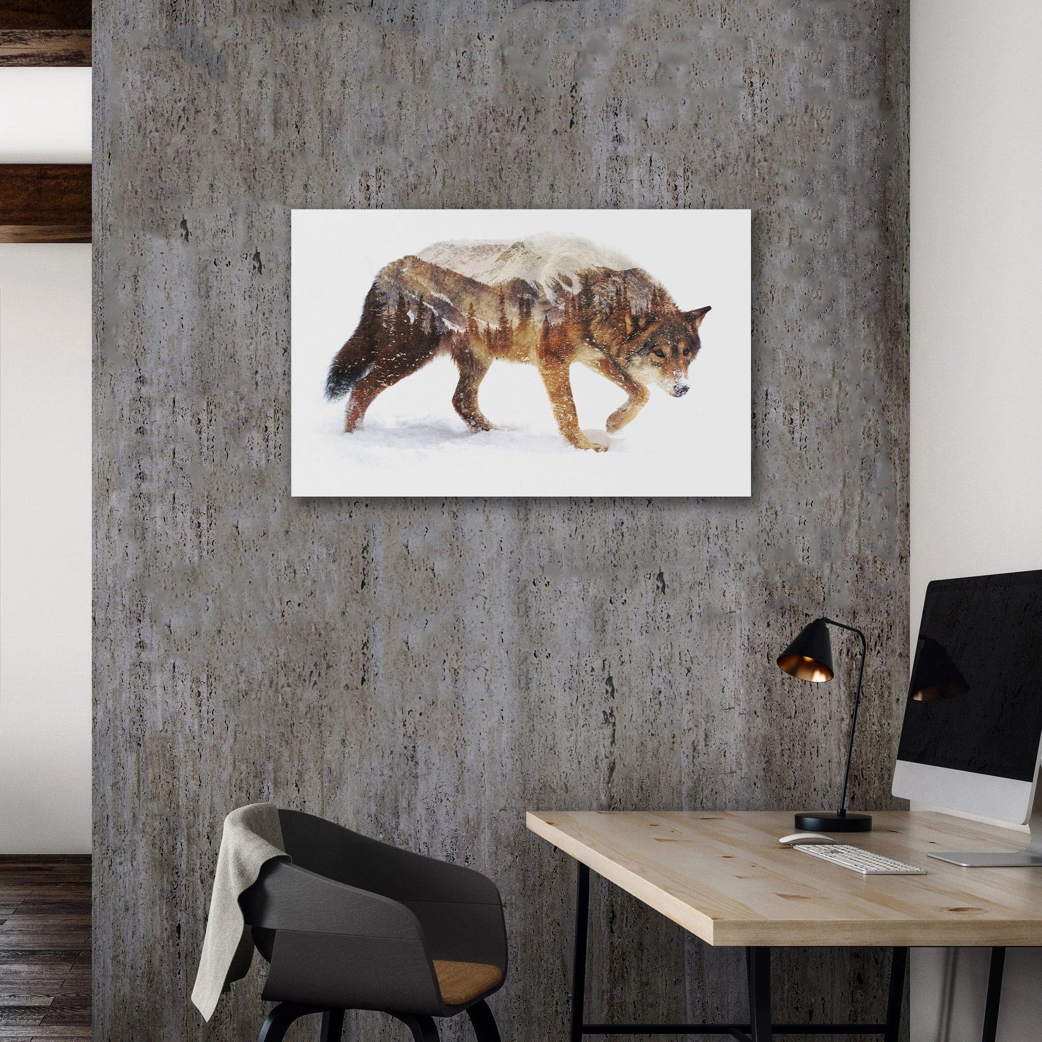 Framed 1 Panel - Wolf