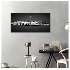 Pine Stretched  Framed 1 Panel - GTR Evolution