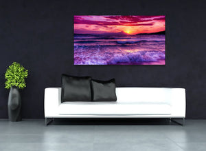 Framed 1 Panel - Sunset in Purple