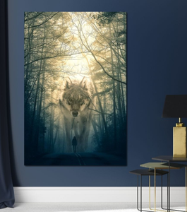 Framed 1 Panel - Wolf