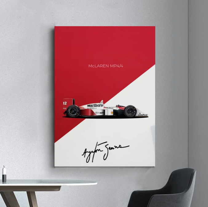 Framed 1 Panel - Ayrton Senna