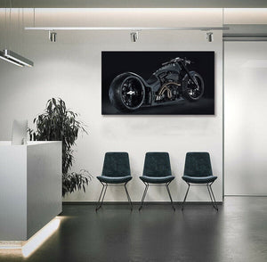 Pine Stretched  Framed 1 Panel - Hardcore Bike