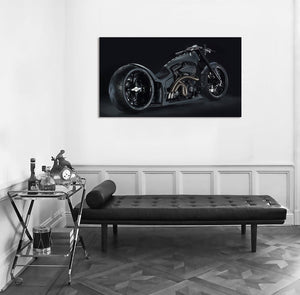 Pine Stretched  Framed 1 Panel - Hardcore Bike