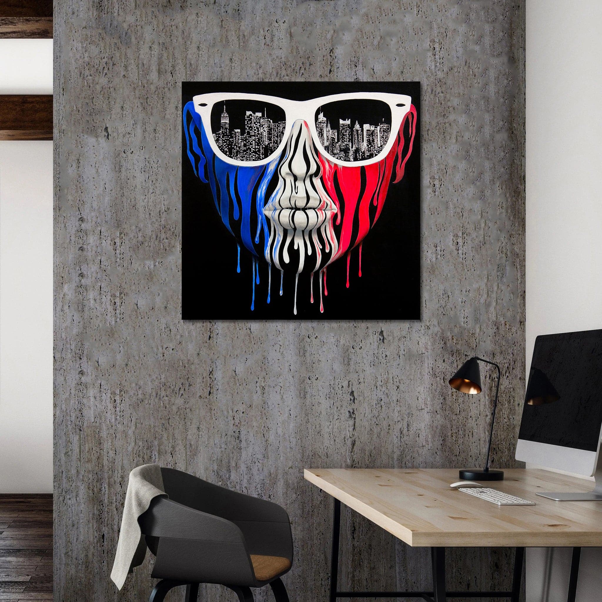 Pine Stretched  Framed 1 Panel - Abstract