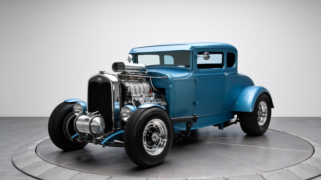Pine Stretched  Framed 1 Panel - Classic Car
