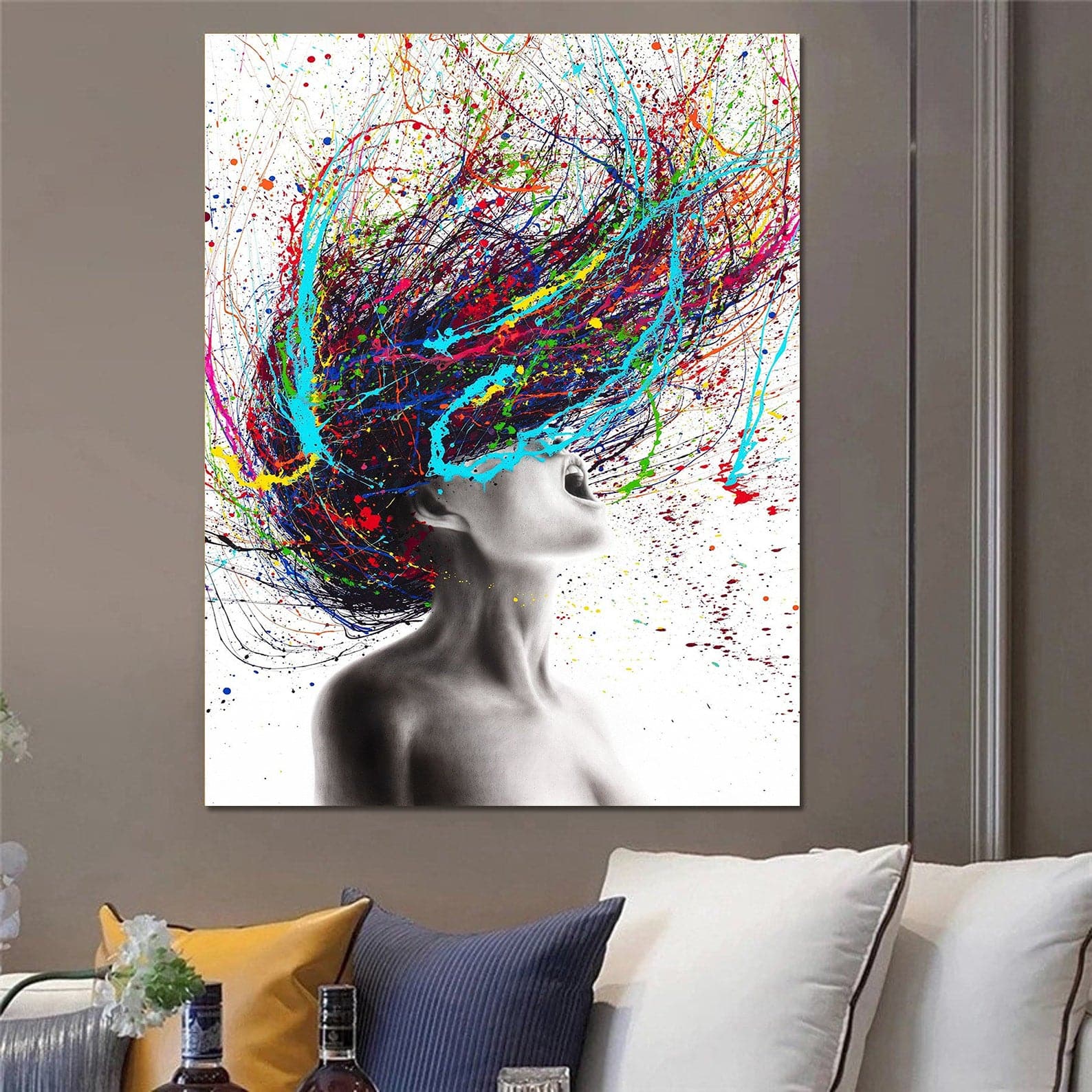 Framed 1 Panel - Abstract