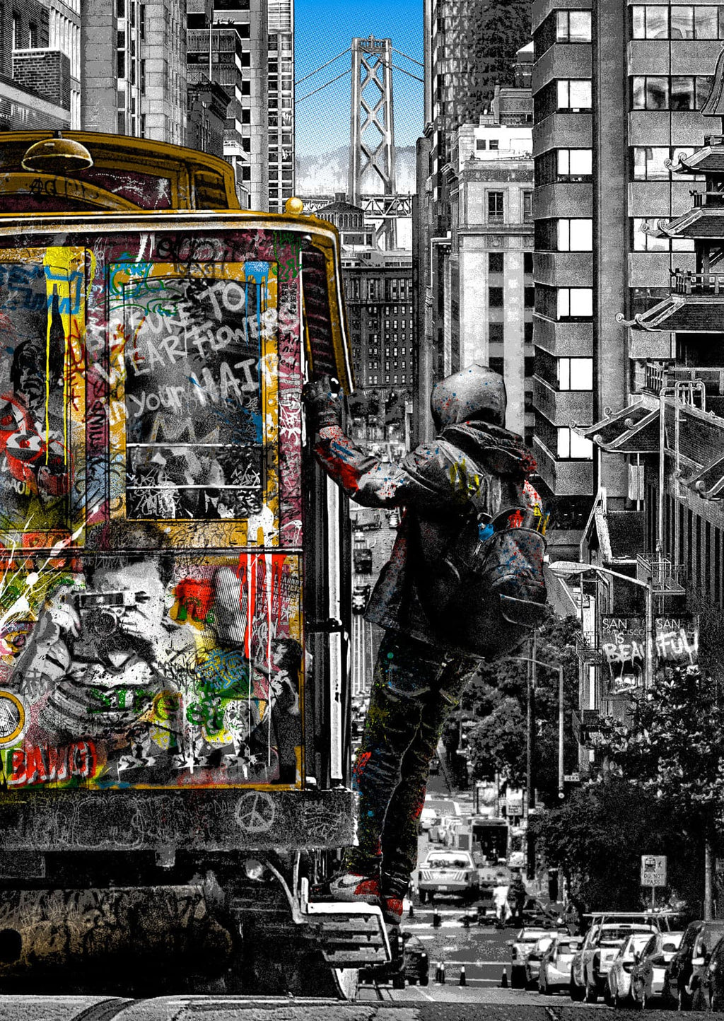Framed 1 Panel - Street Art