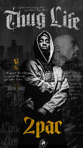 Framed 1 Panel - Tupac