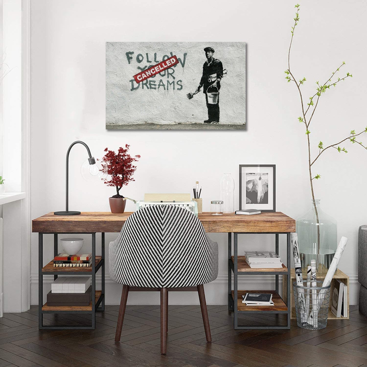 Framed 1 Panel - Banksy - Dreams Cancelled