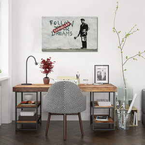 Framed 1 Panel - Banksy - Dreams Cancelled