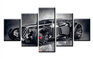 Framed 5 Panels - Concept Car